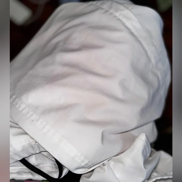 Nike White Pullover Half Quarter Zip Hooded Windbreaker - Picture 5 of 5